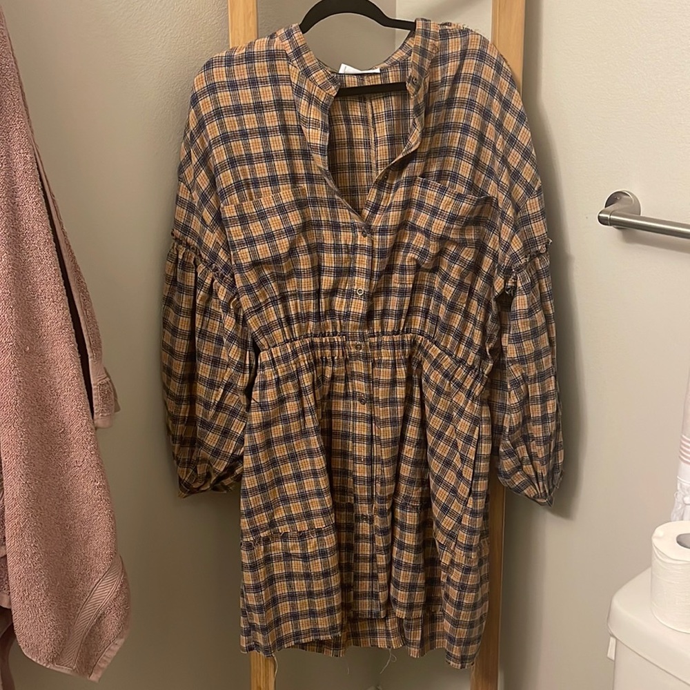 Shop Talulah Cedar Flannel Dress